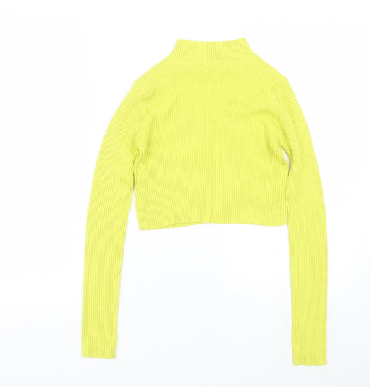 Select Womens Yellow Basic T-Shirt Size 6
