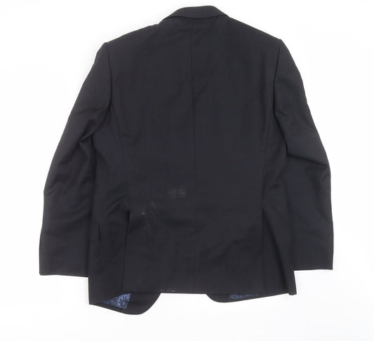 Marks and Spencer Mens Grey Jacket Suit Jacket Size 40 - Tailored fit