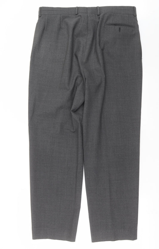 Ciro Citterio Mens Grey Trousers Size 36 in L30 in - short Leg