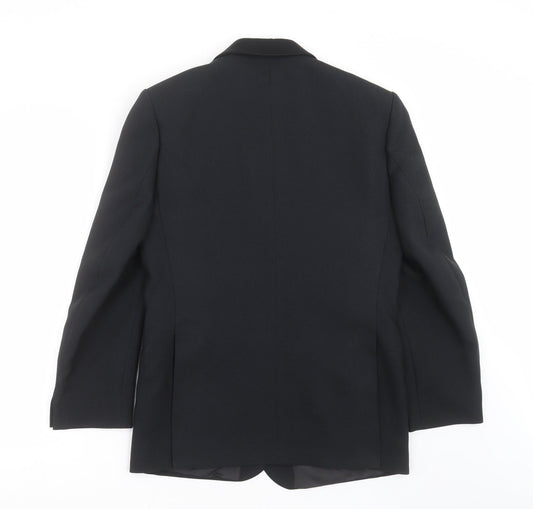 Dunn & CO Mens Black   Jacket Suit Jacket Size 40