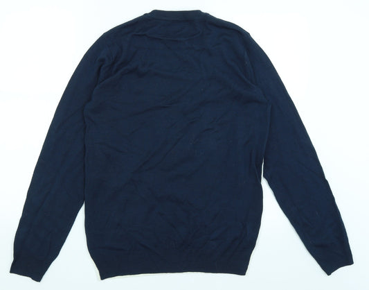 Threadbare Womens Blue Pullover Jumper Size S - Let's Get Elfed Up