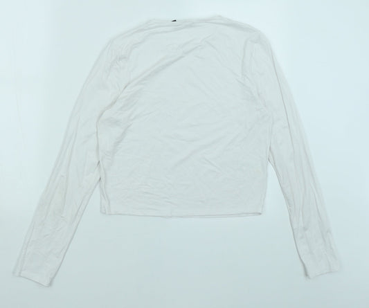 ASOS Womens White Basic T-Shirt Size 12