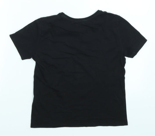 Candy Couture Girls Black Basic T-Shirt Size 9 Years - Aloha Paradise