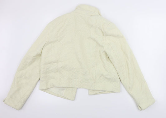 Select Womens Ivory Jacket Coat Size 12