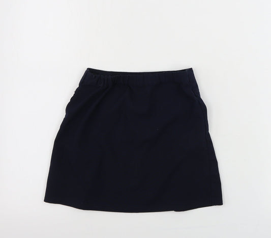 Marks and Spencer Girls Blue A-Line Skirt Size 6 Years