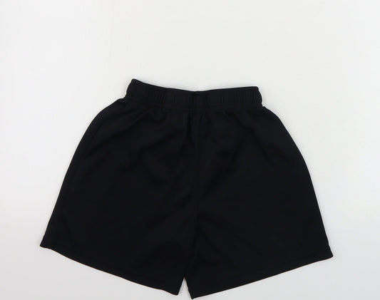 Fruit of the Loom Boys Black Sweat Shorts Size 9-10 Years