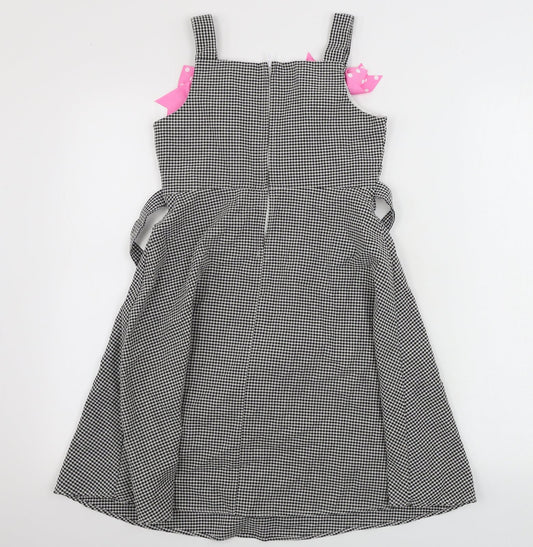 Jessica Ann Girls White Check A-Line Size 10 Years
