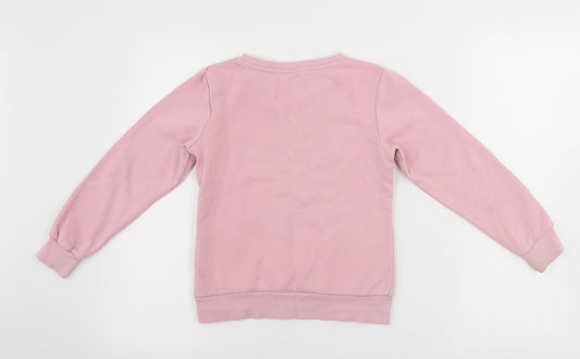 Peppers Girls Pink Pullover Jumper Size 6-7 Years