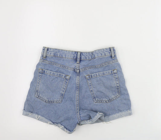 Topshop Womens Blue Cut-Off Shorts Size 6