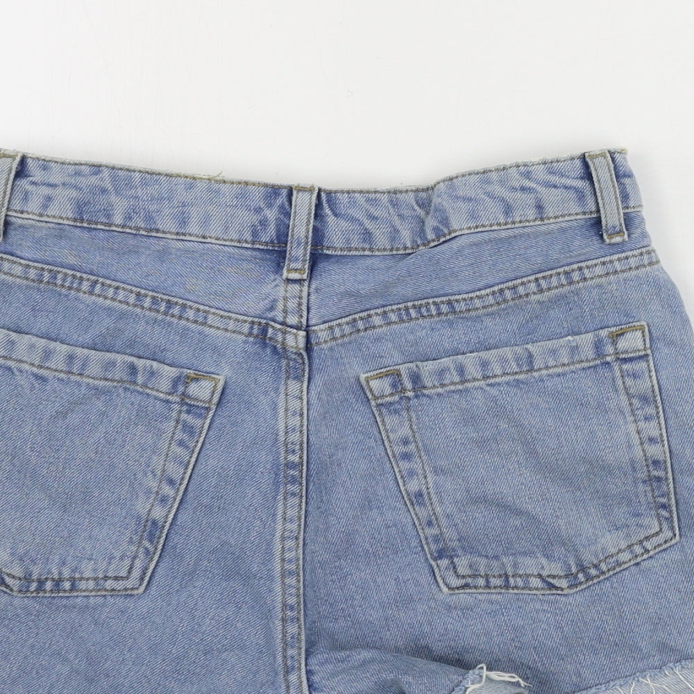 Topshop Womens Blue Cut-Off Shorts Size 6