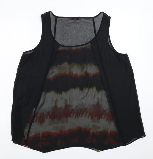Per Una Womens Black Basic Tank Size 14