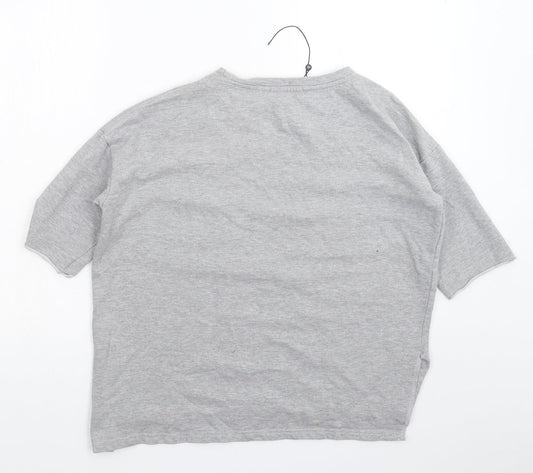 Missguided Womens Grey Pullover Sweatshirt Size 6 - Oversized