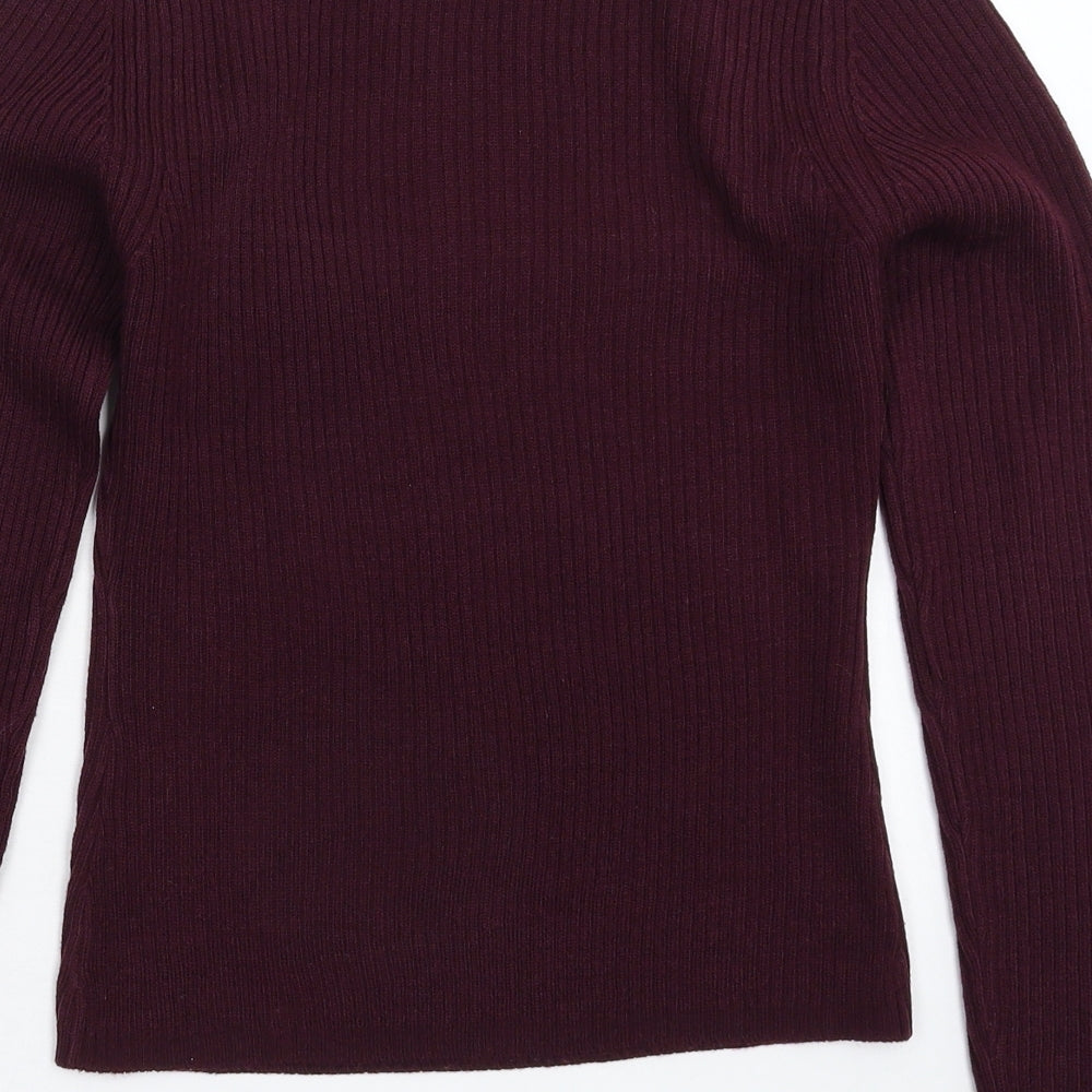 Brave Soul Womens Brown Knit Pullover Jumper Size S