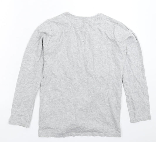 Pep&Co Girls Grey Solid Top Pyjama Top Size 11-12 Years