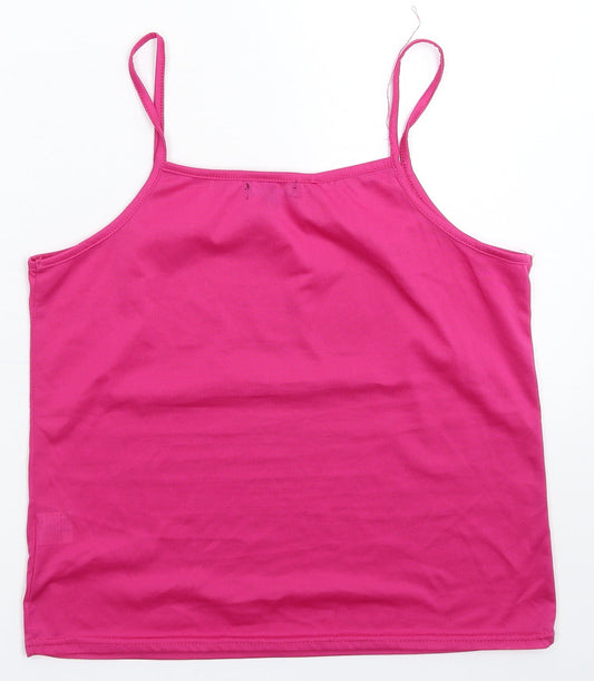 Stella Womens Pink Basic Tank Size 16