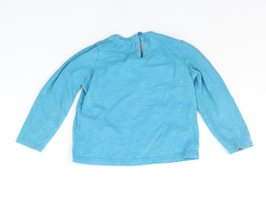 Marks and Spencer Boys Blue Basic T-Shirt Size 2-3 Years