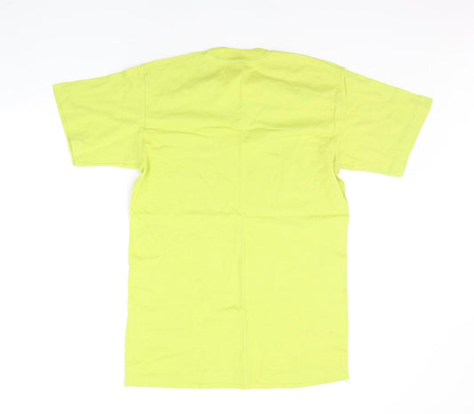 Fruit of the Loom Mens Yellow T-Shirt Size M