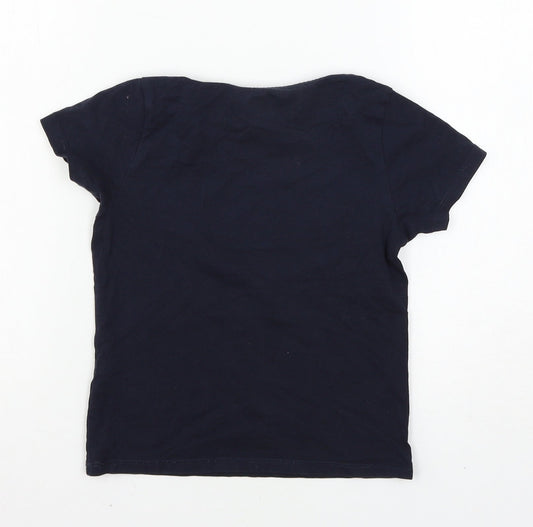LC Waikiki Boys Blue Jersey Basic T-Shirt Size 4-5 Years - more than a game