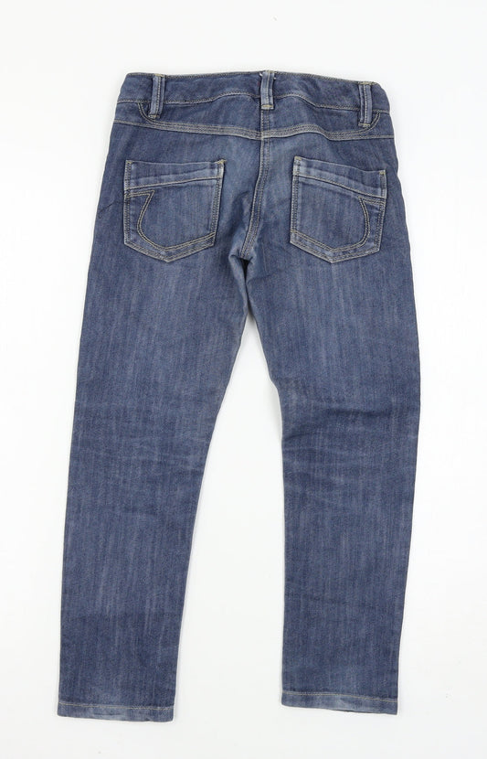 NEXT Girls Blue Denim Straight Jeans Size 8 Years