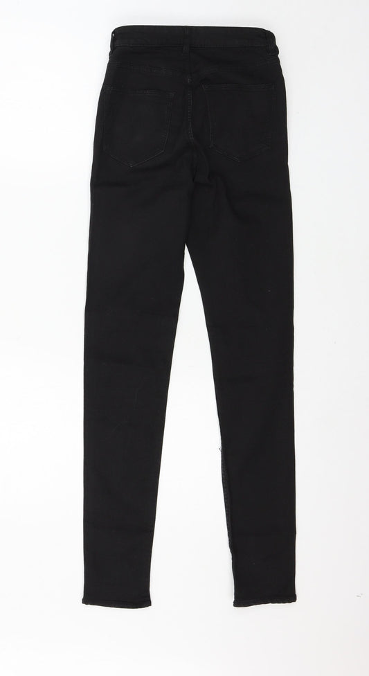 Divided by H&M Womens Black Denim Skinny Jeans Size 6 L29 in