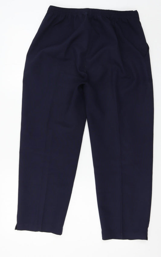 Preworn Womens Blue Trousers Size 12 L25 in