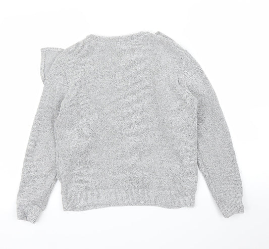 M&S Womens Grey Pullover Jumper Size 10