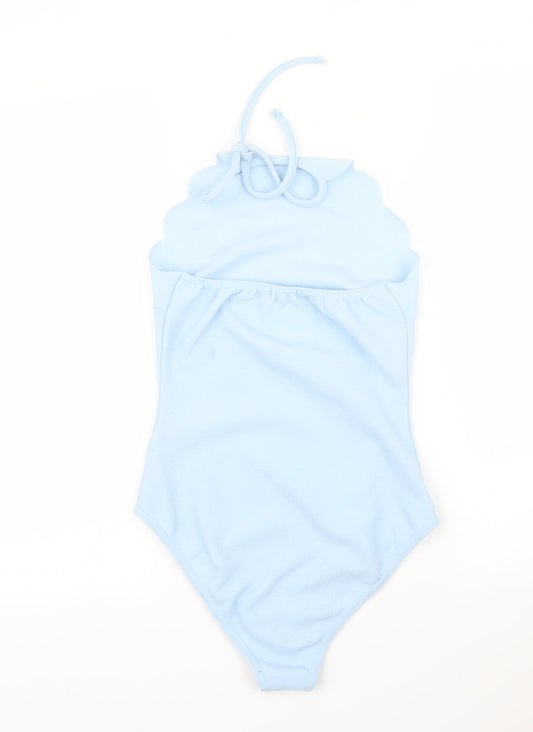 Boohoo Womens Blue Leotard One-Piece Size 6