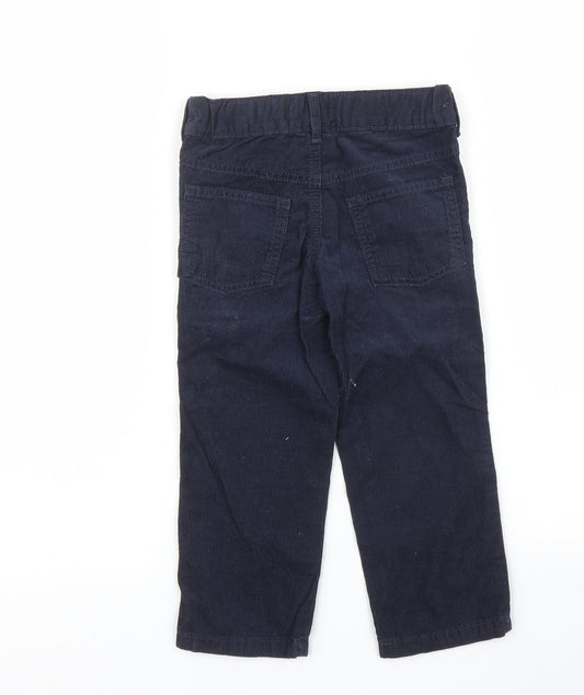 M&S Boys Blue Corduroy Straight Jeans Size 2 Years