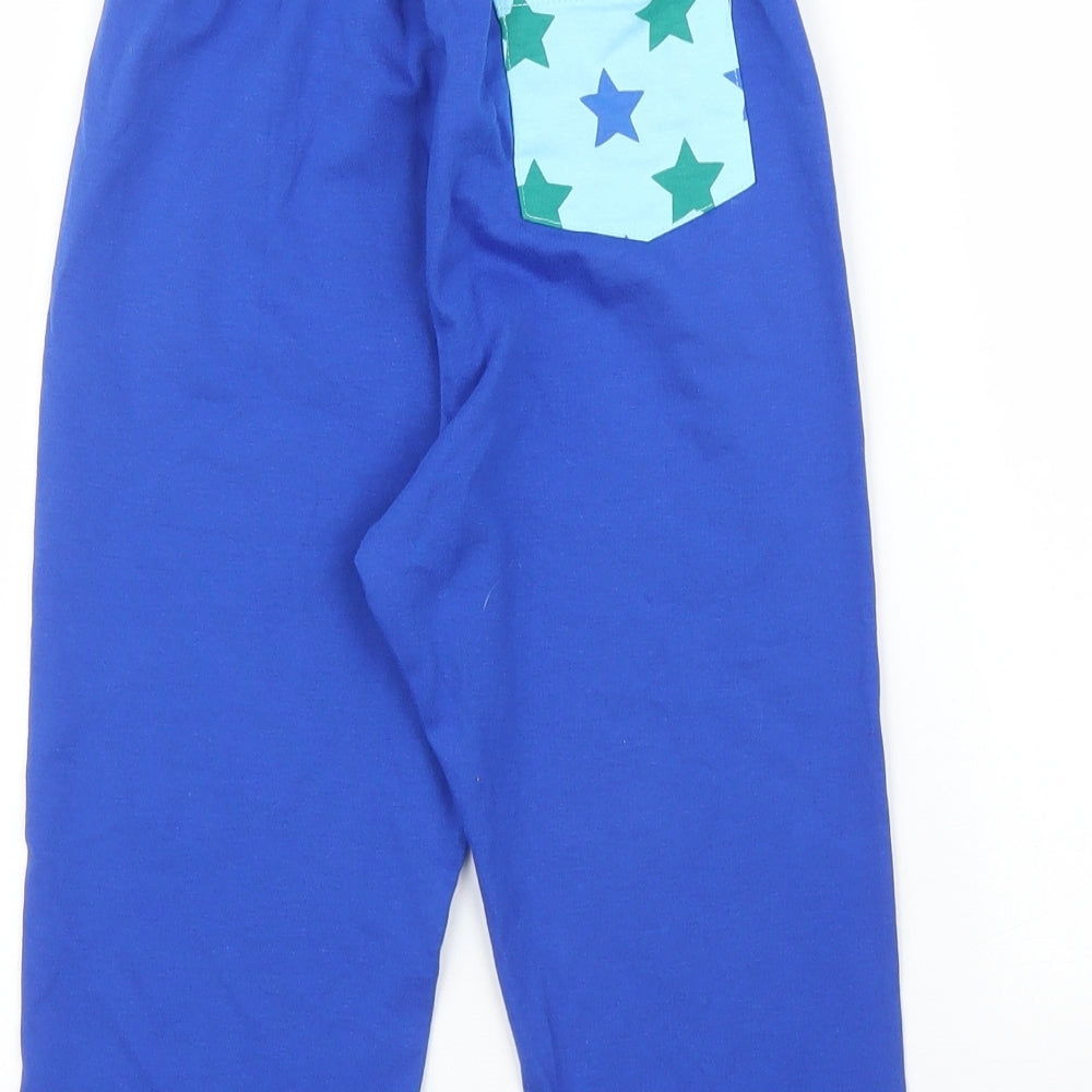 M&S Boys Blue Solid Pyjama Pants Size 2-3 Years