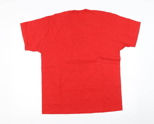 Fruit of the Loom Mens Red T-Shirt Size L
