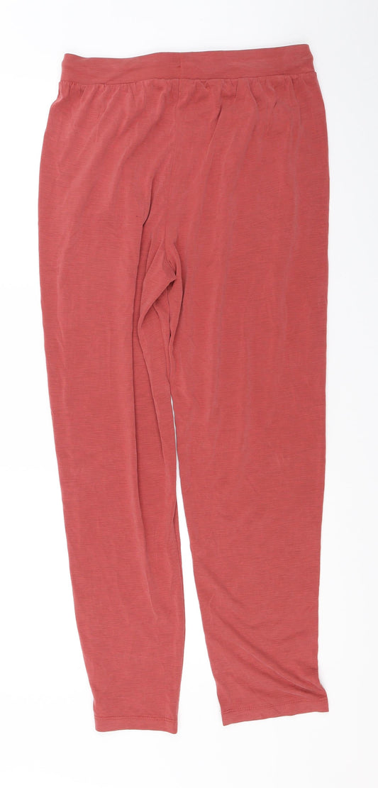 Per Una Womens Red Jogger Trousers Size 8 L26 in