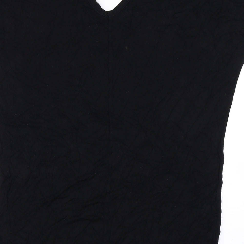 Missguided Womens Black Basic T-Shirt Size 8