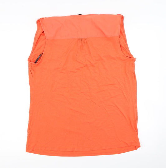 Debenhams Womens Orange Basic Tank Size 16