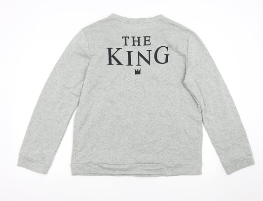 Preworn Mens Grey Pullover Sweatshirt Size 2XL - The King