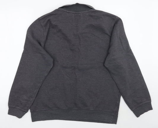 Easy Mens Grey Pullover Jumper Size XL