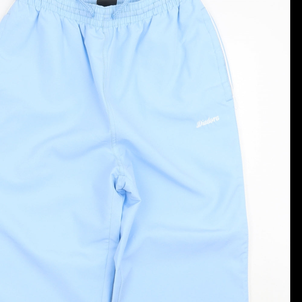 Diadora Womens Blue Sweatpants Trousers Size 12 L20 in