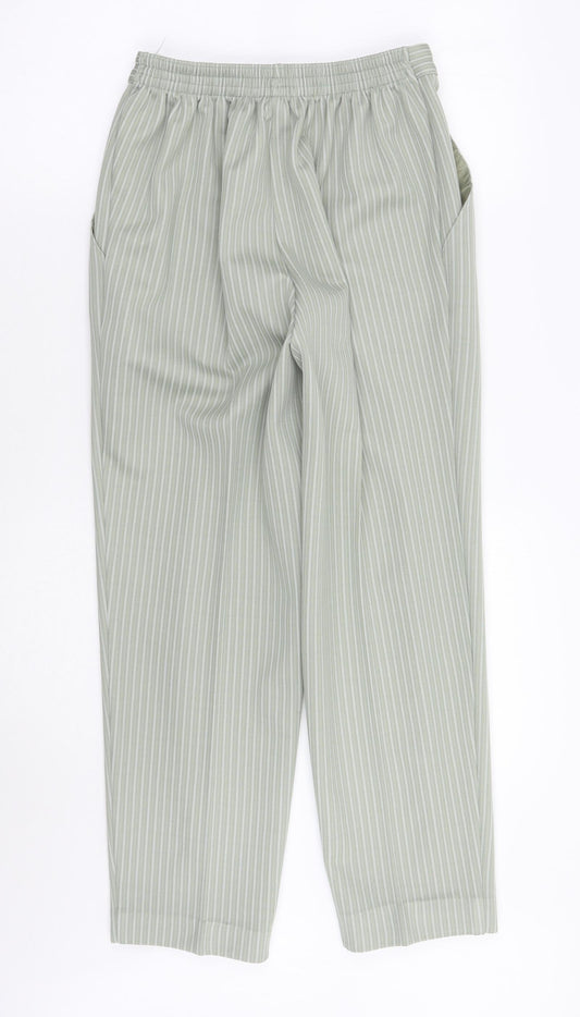 Marks and Spencer Womens Green Rayon Trousers Size 12 L26 in