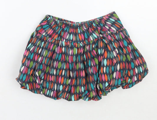 Joos Girls Black Geometric A-Line Skirt Size 3 Years
