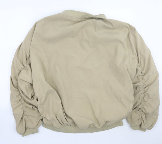 I SAW IT FIRST Womens Beige Jacket Coat Size 8