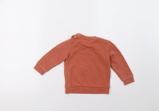 F&F Baby Orange Pullover Jumper Size 12-18 Months