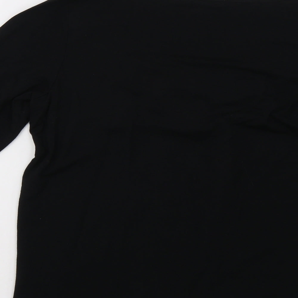 Marks and Spencer Womens Black Pullover Sweatshirt Size 10