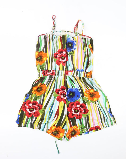 BODYFLIRT Womens Multicoloured Striped Romper One-Piece Size S