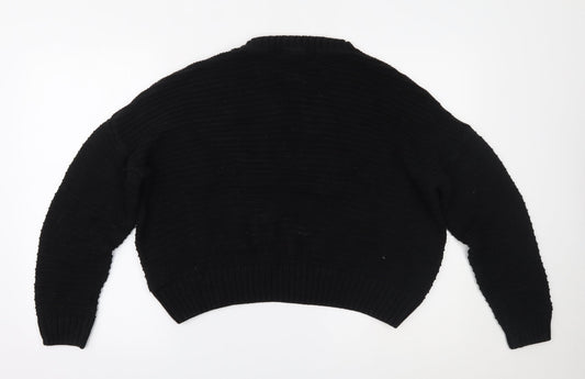 H&M Womens Black Pullover Jumper Size L