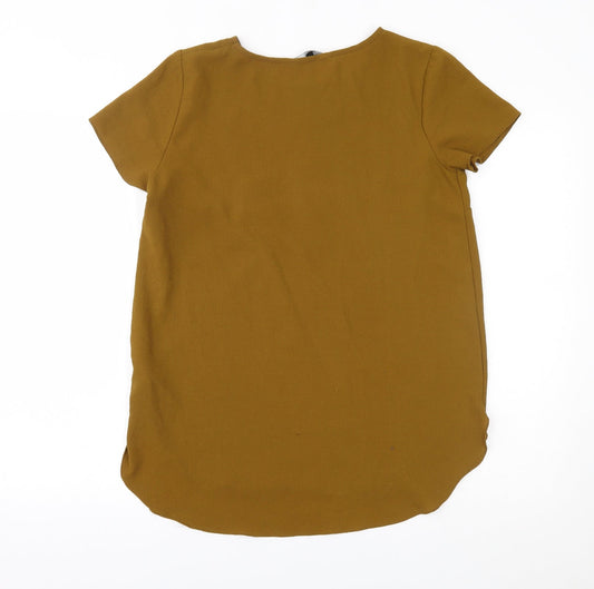 New Look Womens Green Basic Blouse Size 12