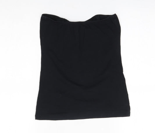 South Womens Black Basic Blouse Size 10