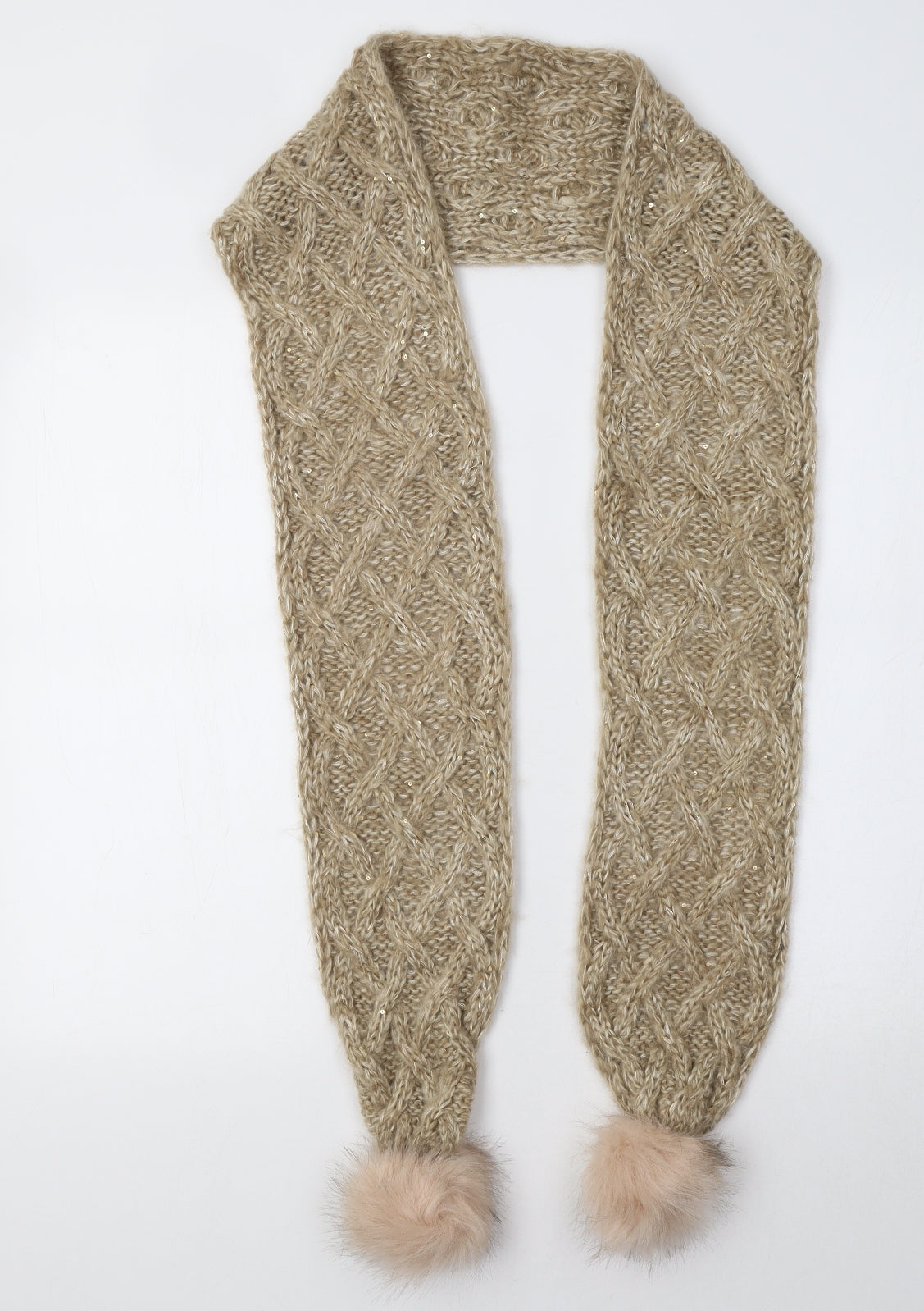 Preworn Womens Beige Scarf