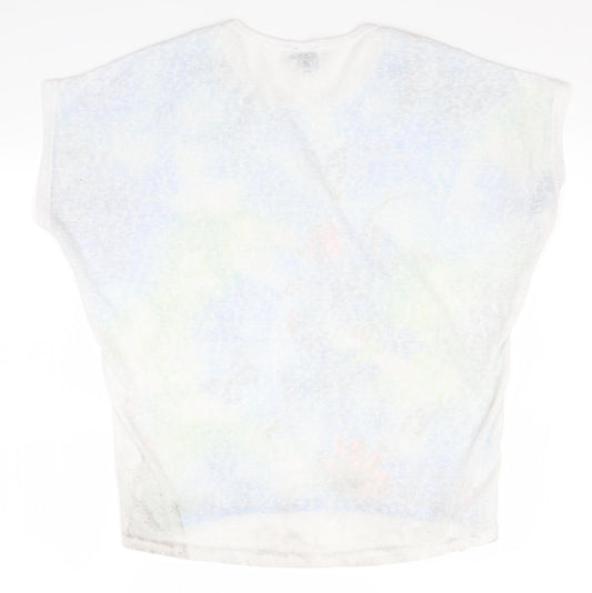 Izabel LONDON Womens Multicoloured Basic T-Shirt Size 10