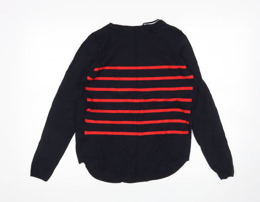 Only Womens Multicoloured Striped Pullover Jumper Size S