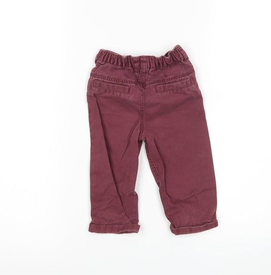 F&F Boys Purple Jeans Size 9-12 Months