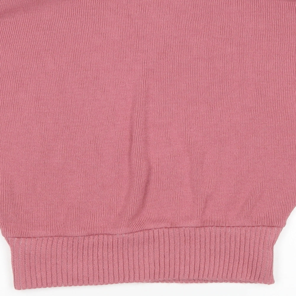 Nasty Gal Womens Pink Pullover Jumper Size S